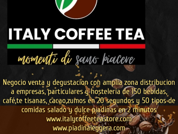 Abre tu corner franquicia Italy Coffee Tea Store.